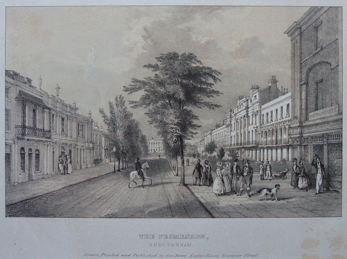 Lithograph - The Promenade, Cheltenham